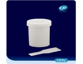 Coletor Universal Opaco Com Pá Tampa Branca - 50 Ml - 1.000 Unid - Cral